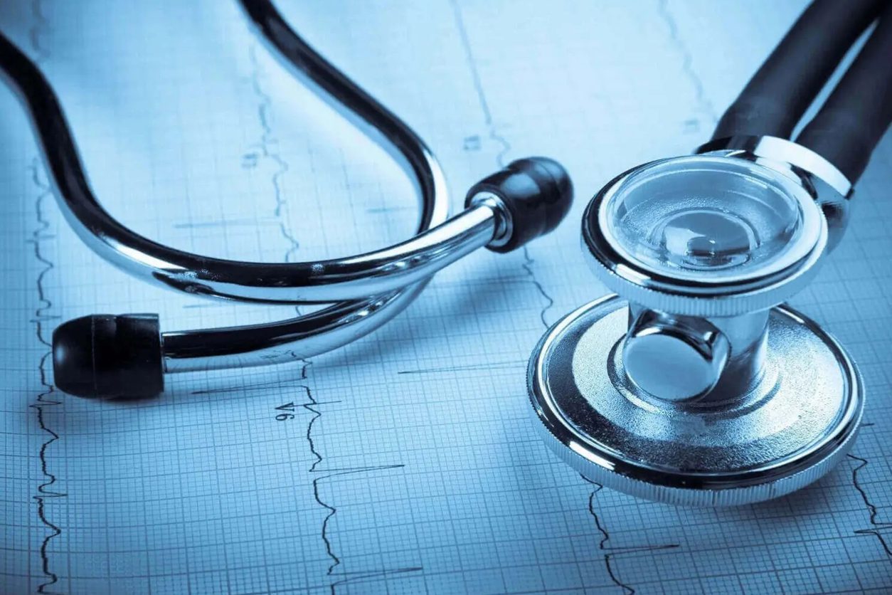 stethoscope on a paper